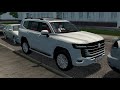 toyota land cruiser 300 city car driving steering wheel gameplay