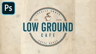 How to Make a Rustic Coffee Shop Logo in Photoshop