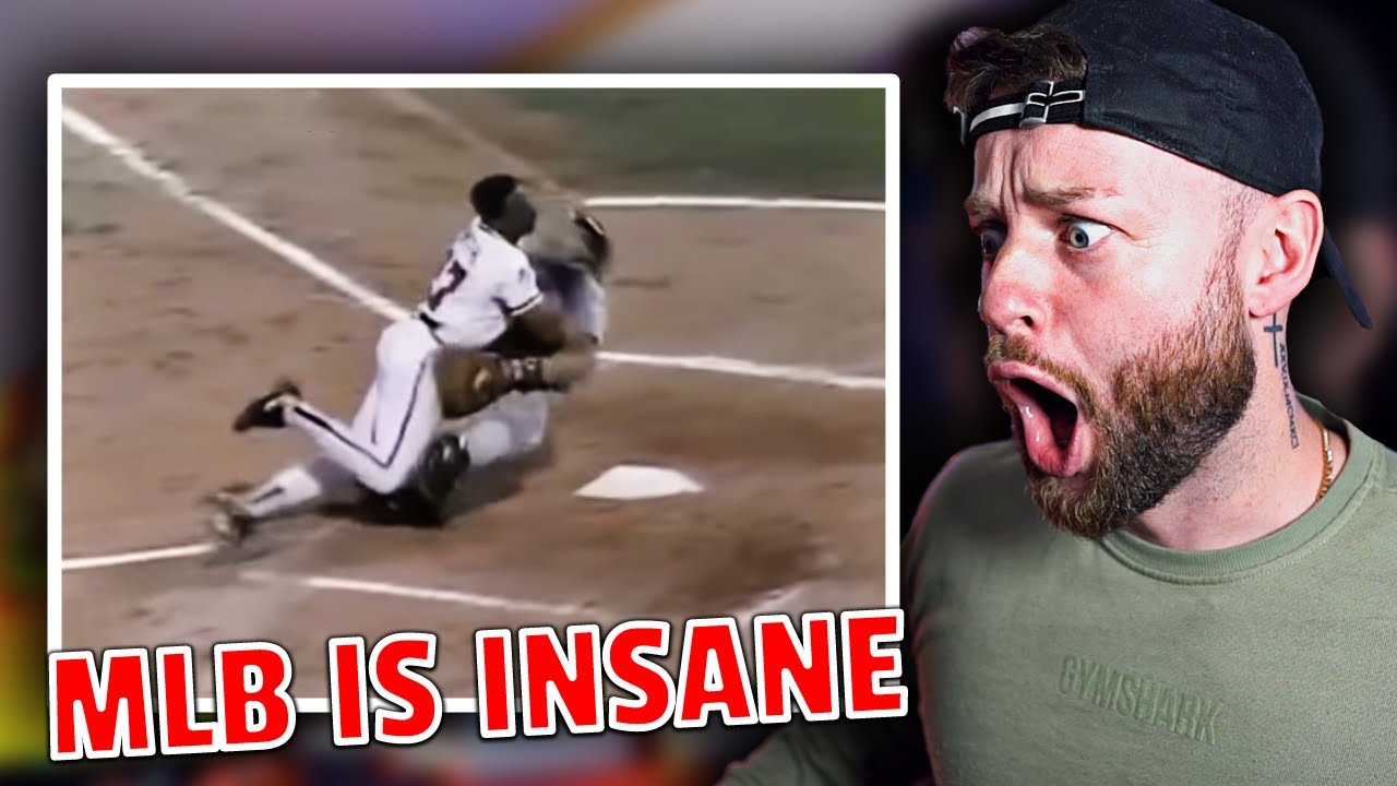 Irish Guy Reacts: MLB - CRAZY PLATE COLLISIONS! - YouTube