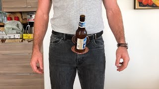 Attach This To Your Belt To Give You An INSTANT BEER HOLDER!