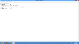 Tutorial to create a browser extension userscript