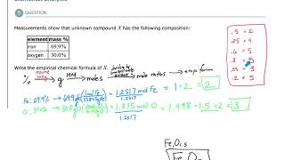 ALEKS - Elemental analysis (Example 1)