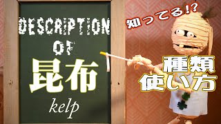 【もう困らない】知ってた？昆布の種類と使い方・用途解説(集結！北海道のこんぶ達)Description of Kombu(Kelp)Dasi(Japanese soup stock)