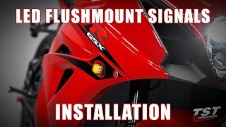 How to install LED Flushmount Signals on a 2017+ Suzuki GSX-R1000 by TST Industries