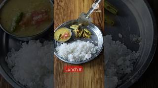 simple lunch thali#foodplan#youtubeshort#shortfeed#shortvideo#vegthali#odiafood