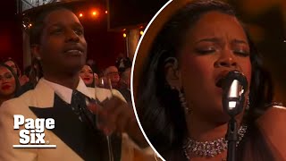 A$AP Rocky cheers on pregnant Rihanna from 2023 Oscars audience | Page Six Celebrity News