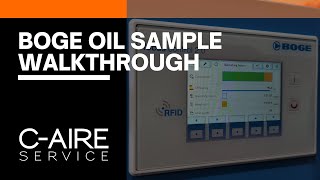 How to Take an Oil Sample for a BOGE Air Compressor | C-Aire Service