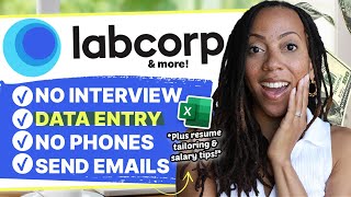 LabCorp is Hiring AGAIN! 🎉 | No Interview, No Phones, No Experience Jobs | Work From Home Jobs 2024
