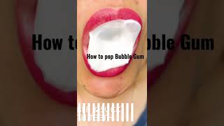 9 ways to pop crack GUM with a bubble gum #bubblegum #popping #shorts #subscribe #youtubeshorts #fyp