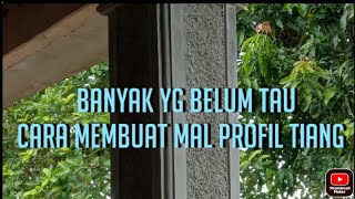 cara ukur dan mmbuat mal profil tiang#profiltiang