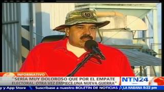 Nicolás Maduro pide a Juan Manuel Santos mantener cese al fuego indefinido con las FARC