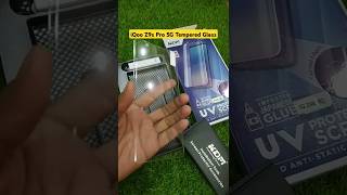 IQOO Z9s Pro 5G Tempered Glass Installation !! IQOO Z9s Uv Tempered Glass #short #uvglass