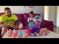 👧Neiva baby pink juega con papa a los bellíes y presenta a su mascota 🐰 copito.