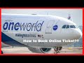 How to Book Online Ticket || Malaysia Airlines A350 || AbedinRC