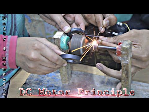 Dc Motor Experiment With Working Principle Youtube