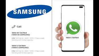 Samsung Washing Machine customer care Number