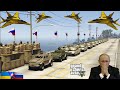 PUTIN UNDERESTIMATED NATO Ukrainian Fighter Jets Helicopters Attack on Russian Army -GTA5