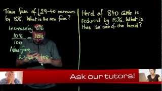 410 Percentage change using a multiplier