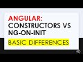 Angular : Constructors vs ngOnInit basic differences | OneAnanda | One Ananda
