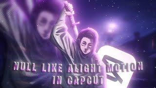 Null lIke Alight Motion in Capcut | Advanced Null Tutorial in Capcut #capcut