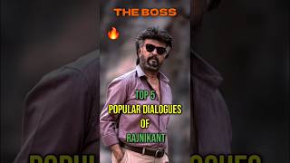 Top 5 Dialogues of Rajnikanth 🔥. #shorts #rajnikanth #dialogues #coolie