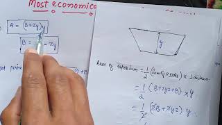 Most economical trapezoid channel section //open channel flow //