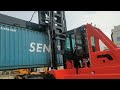 Forklift  35 ton  capacity with top lifting spreader  to lift container