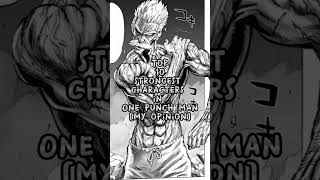 Top 10 strongest characters in One punch man #shorts #anime #onepunchman #saitam