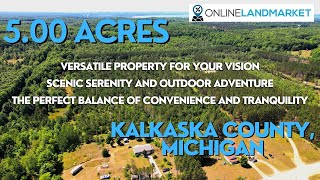 5.00 ACRES • 4563 Brockmier Road NW, Rapid City, MI 49676 • KALKASKA COUNTY • Online Land Market