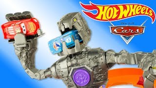 Hot Wheels Piste Robot Attaque Flash McQueen Jouet Nitrobot Attack Track Set Toy Review Juguetes