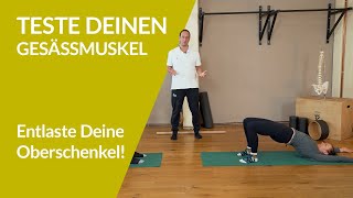 Teste deinen Gesäßmuskel - Schulterbrücke mit Gluteus-Test