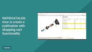 RapidCatalog Tutorial. How to create a publication with shopping cart functionality.