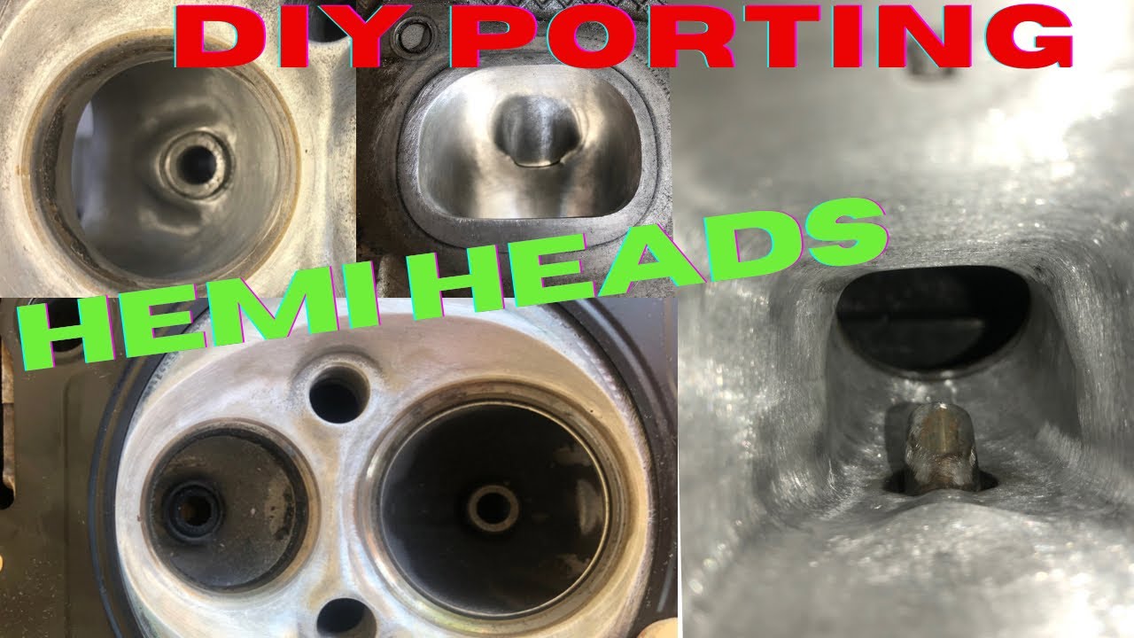 DIY PORTING HEMI 5.7 EAGLE CYLINDER HEADS - YouTube