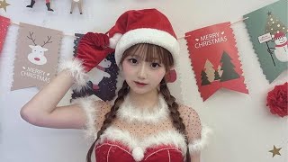 【希空】「クリスマス・イブ」サンタクロースの衣装でゲストをお出迎え、ケーキもYouTubeで爆発