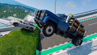 Car VS Ramp, Jump and Crash #9 BeamNG Drive - BeamNG BOM