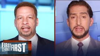 Nick Wright & Chris Broussard unveil NFC picks ahead of season opener | NFL | FIRST THINGS FIRST