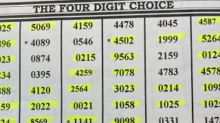 HITTERS CHOICE 🔥💲March 2022 | Pick 3 | Pick 4 | lottery numbers