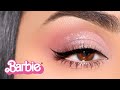 How To: Sparkly BARBIE Monotone Cut Crease!