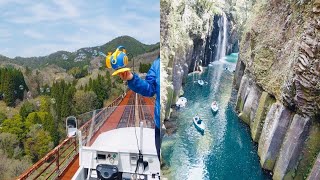 高千穂でボートとスーパーカートに乗る！【2021/3】Ride a boat and super cart at Takachiho