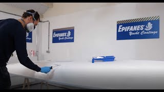 How to apply Epifanes Poly-urethane paint by hand using the roll \u0026 tip method.