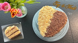 Tag \u0026 Nacht Torte - Einfache Sahne-Schmand-Torte mit hellem und dunklen Boden