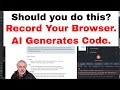 Free AI can create web automation code from Chrome Dev Tools Recording