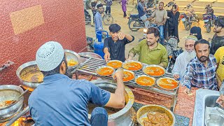 500KG MAGHAZ NALLI NIHARI | Famous Jumma Gujjar Brain Nalli Fry Nihari  Roti | Pakistani Street Food