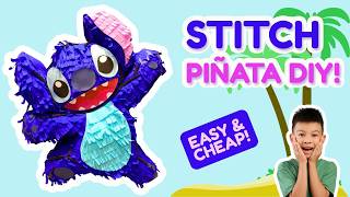 How To Make a STITCH Piñata at home! | Easy DIY party idea