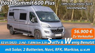 Fehlkauf? - Top 6m Campervan wenig benutzt zu verkaufen - Pössl Summit 600 Plus - Wohnmobil günstig