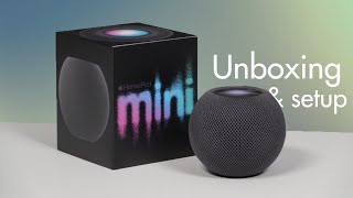 Homepod Mini Unboxing and Setup (Space Grey) - 2021