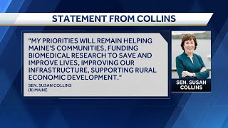 Collins to assume leadership of Senate Appropriations Committee