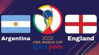 Argentina vs Inglaterra | Mundial Korea Japón 2002 | Fase de Grupos | Partido 1 |Winning eleven Ps1|