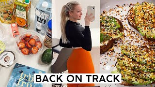 FITNESS VLOG: healthy grocery haul for the week, BEST avo toast, new fitness goals & challenge