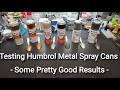 Testing Humbrol Metal Colors Spray Cans - This Stuff Is Decent